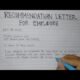 How to Write a Letter of Recommendation